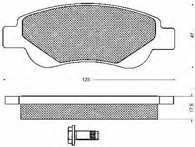 BSF 10688 Комплект гальмівних колодок, дискове гальмо