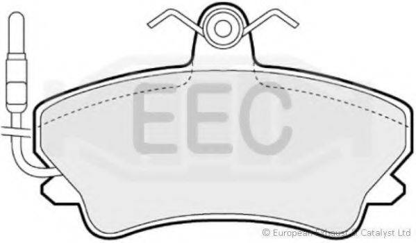 EEC BRP0764 Комплект гальмівних колодок, дискове гальмо