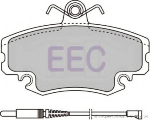 EEC BRP0810 Комплект гальмівних колодок, дискове гальмо