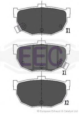 EEC BRP0999 Комплект гальмівних колодок, дискове гальмо