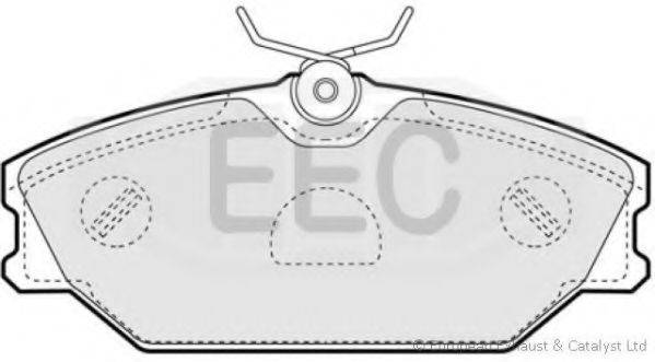 EEC BRP1141 Комплект гальмівних колодок, дискове гальмо