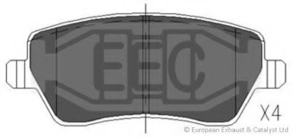 EEC BRP1312 Комплект гальмівних колодок, дискове гальмо