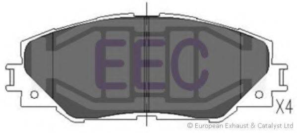 EEC BRP1592 Комплект гальмівних колодок, дискове гальмо