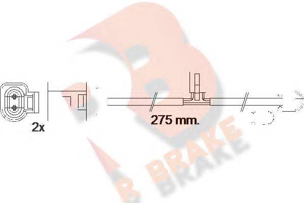 R BRAKE 610565RB Сигналізатор, знос гальмівних колодок