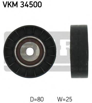 SKF VKM34500 Паразитний / провідний ролик, полікліновий ремінь