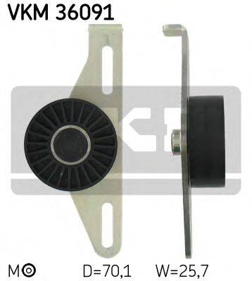 SKF VKM36091 Натяжний ролик, полікліновий ремінь