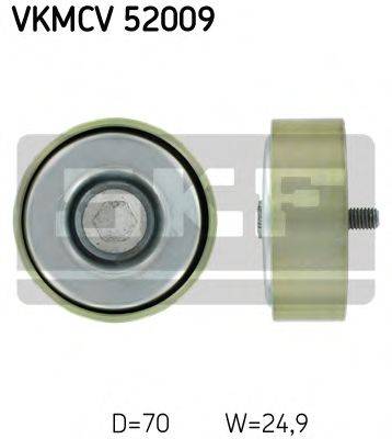 SKF VKMCV52009 Паразитний / провідний ролик, полікліновий ремінь