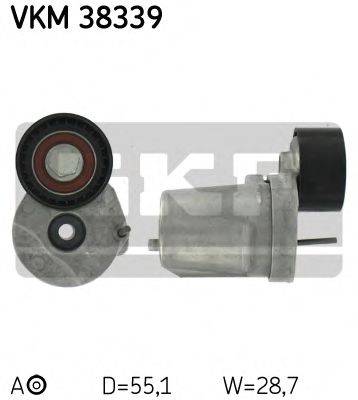 SKF VKM38339 Натяжний ролик, полікліновий ремінь