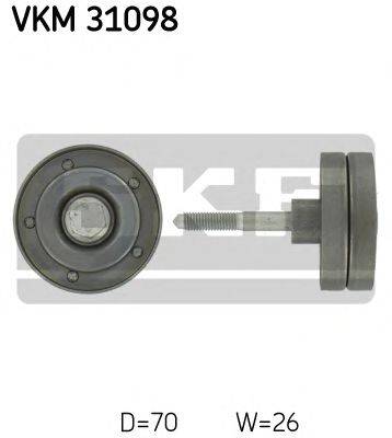 SKF VKM31098 Паразитний / провідний ролик, полікліновий ремінь