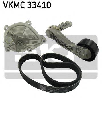 SKF VKMC33410 Водяний насос + комплект потічкових ременів