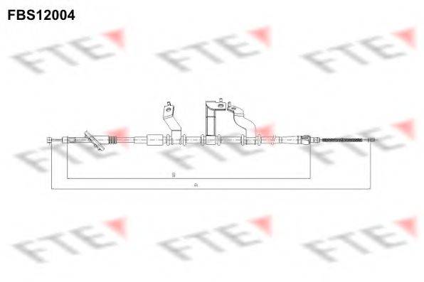 FTE FBS12004 Трос, стоянкова гальмівна система