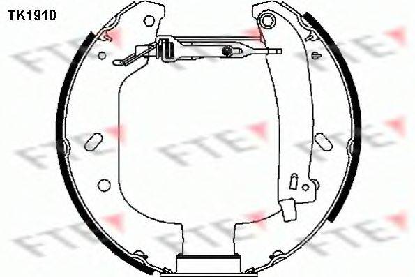 FTE TK1910 Комплект гальмівних колодок