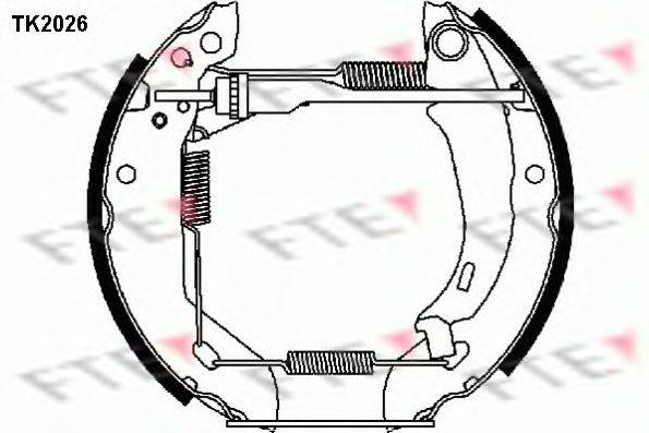 FTE TK2026 Комплект гальмівних колодок