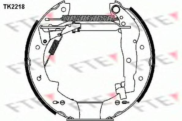 FTE TK2218 Комплект гальмівних колодок