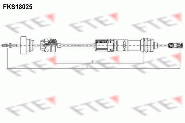 FTE FKS18025 Трос, управління зчепленням