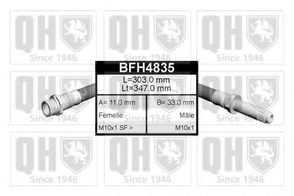 QUINTON HAZELL BFH4835 Гальмівний шланг