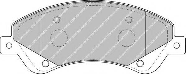 FERODO FVR1929 Комплект гальмівних колодок, дискове гальмо