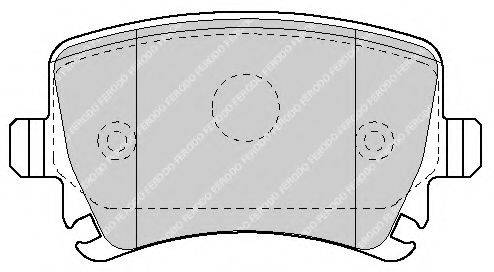 FERODO FSL1636 Комплект гальмівних колодок, дискове гальмо