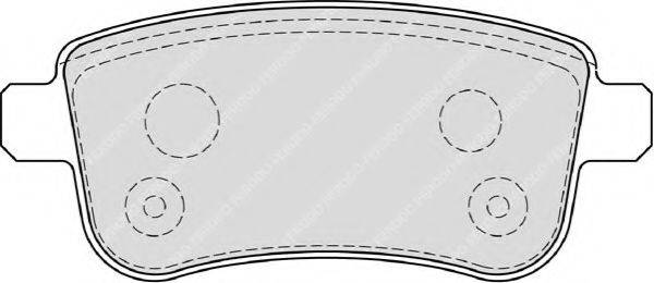 FERODO FSL4182 Комплект гальмівних колодок, дискове гальмо