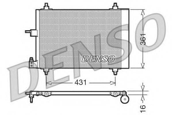 DENSO DCN07009 Конденсатор, кондиціонер