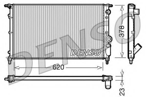 DENSO DRM23022 Радіатор, охолодження двигуна