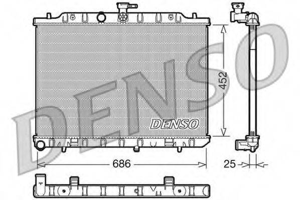 DENSO DRM46007 Радіатор, охолодження двигуна