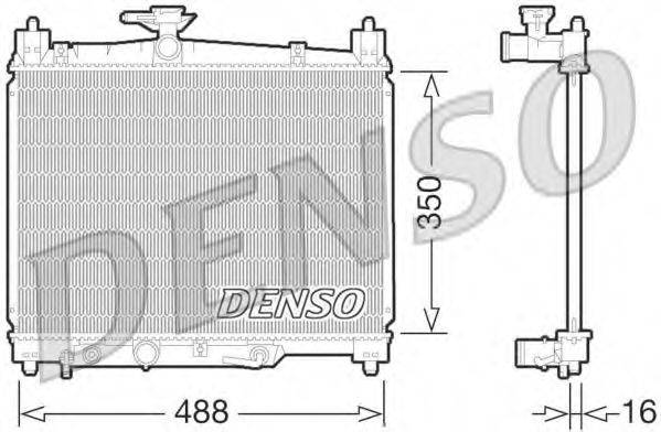 DENSO DRM50066 Радіатор, охолодження двигуна