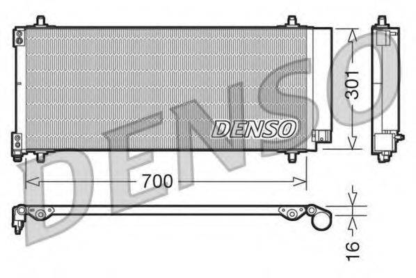 DENSO DCN21027 Конденсатор, кондиціонер