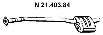 EBERSPACHER 2140384 Глушник вихлопних газів кінцевий