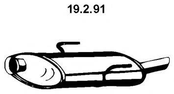EBERSPACHER 19291 Глушник вихлопних газів кінцевий