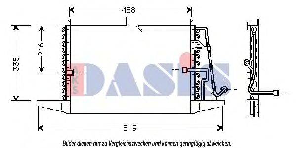 AKS DASIS 092080N Конденсатор, кондиціонер