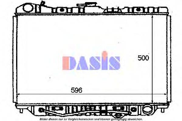 AKS DASIS 230000N Радіатор, охолодження двигуна