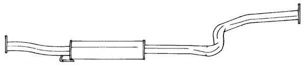 AKS DASIS SG65410 Середній глушник вихлопних газів