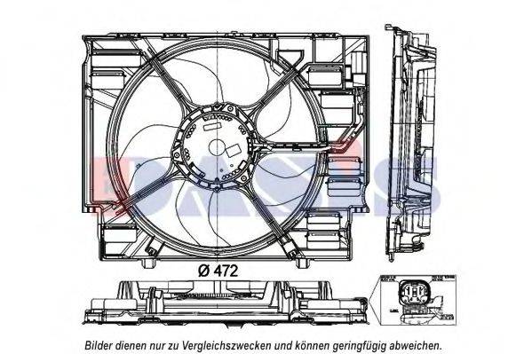 AKS DASIS 058083N Вентилятор, охолодження двигуна