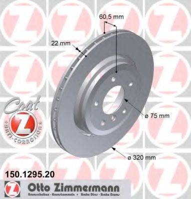 ZIMMERMANN 150129520 гальмівний диск