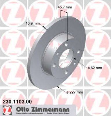ZIMMERMANN 230110300 гальмівний диск