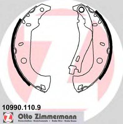 ZIMMERMANN 109901109 Комплект гальмівних колодок