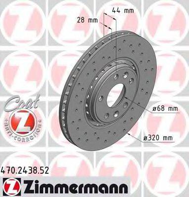 ZIMMERMANN 470243852 гальмівний диск