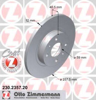 ZIMMERMANN 230235720 гальмівний диск