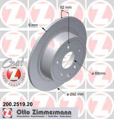 ZIMMERMANN 200251920 гальмівний диск