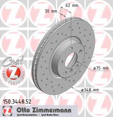 ZIMMERMANN 150344852 гальмівний диск