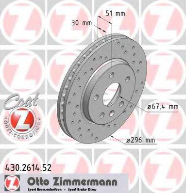 ZIMMERMANN 430261452 гальмівний диск
