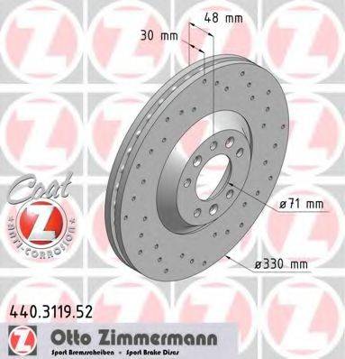 ZIMMERMANN 440311952 гальмівний диск