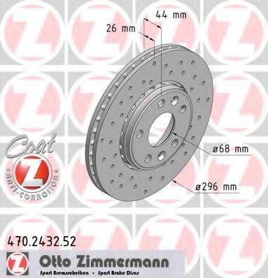 ZIMMERMANN 470243252 гальмівний диск