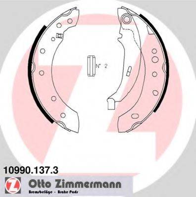 ZIMMERMANN 109901373 Комплект гальмівних колодок, стоянкова гальмівна система