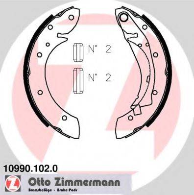 ZIMMERMANN 109901020 Комплект гальмівних колодок