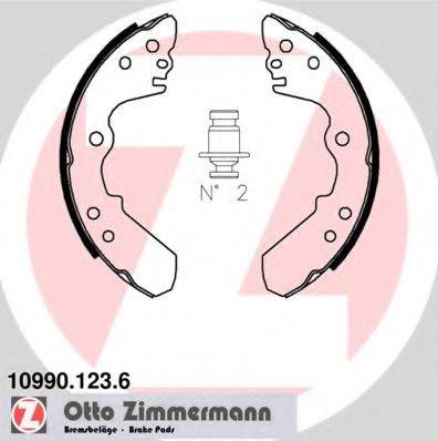 ZIMMERMANN 109901236 Комплект гальмівних колодок