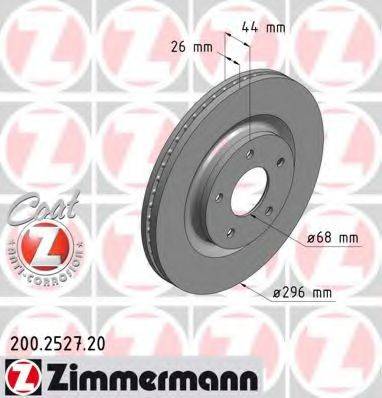 ZIMMERMANN 200252720 гальмівний диск