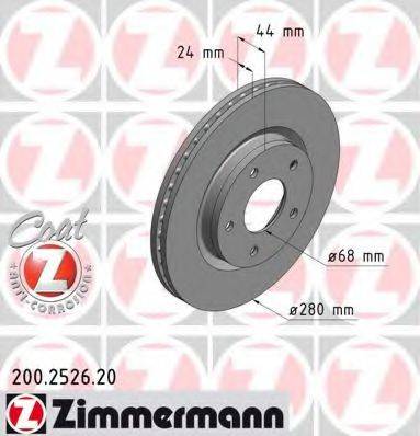 ZIMMERMANN 200252620 гальмівний диск