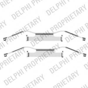 DELPHI LX0439 Комплектуючі, колодки дискового гальма